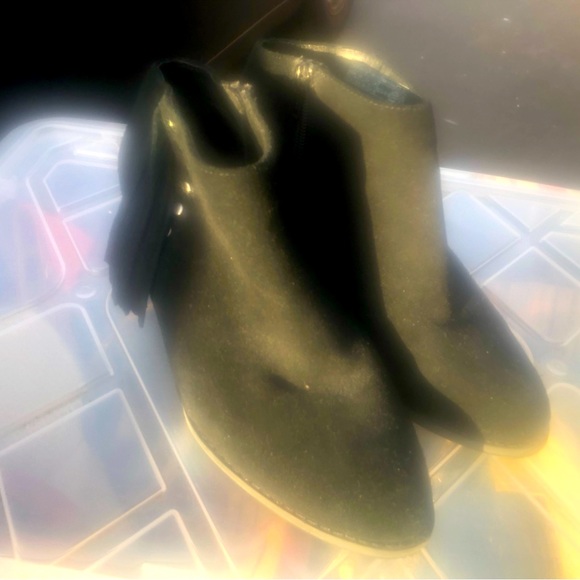 Vionic 322 Faros Womens Black Suede Leather Upright Faros Fringe Boots Size 7.5 - Picture 2 of 11